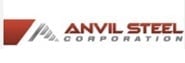Anvil Steel Corporation logo featuring red and gray company name with geometric design