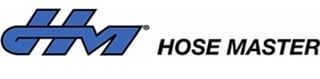 Hose Master logo featuring blue geometric design with company name