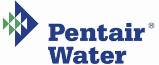 Pentair Water logo with geometric arrow design in blue and green