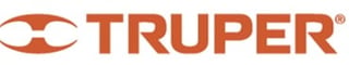 Truper logo featuring a stylized orange eye symbol and bold red text