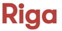 Riga logo in red text