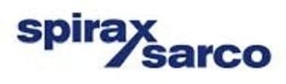 Spirax-Sarco logo with blue text and forward slash design