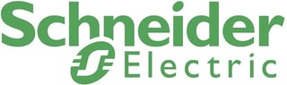 Schneider Electric company logo in green with text and stylized leaf symbol
