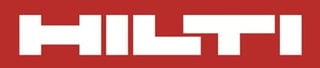 Hilti logo - white text on red background