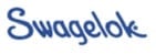 Swagelok company logo in blue script lettering